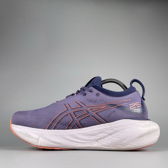 Asics Gel Nimbus 25 Women’s Size 8.5 Purple Running Shoes Athletic Sneakers GUC - Picture 7 of 9